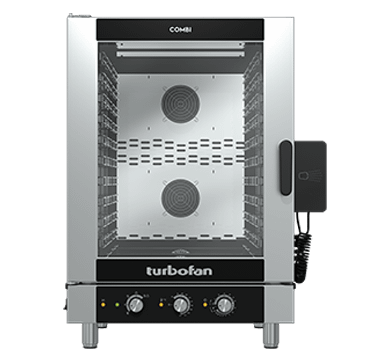 Turbofan EC40M10 full size 10 tray manual electric combi oven with steam injection