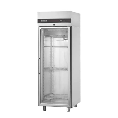 Inomak UFI2170G Upright Glass Door Freezer – 654L, R290, Stainless Steel