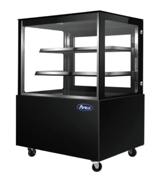 Atosa WDG096F Square Cake Display Fridge | Black Finished | 900mm Wide