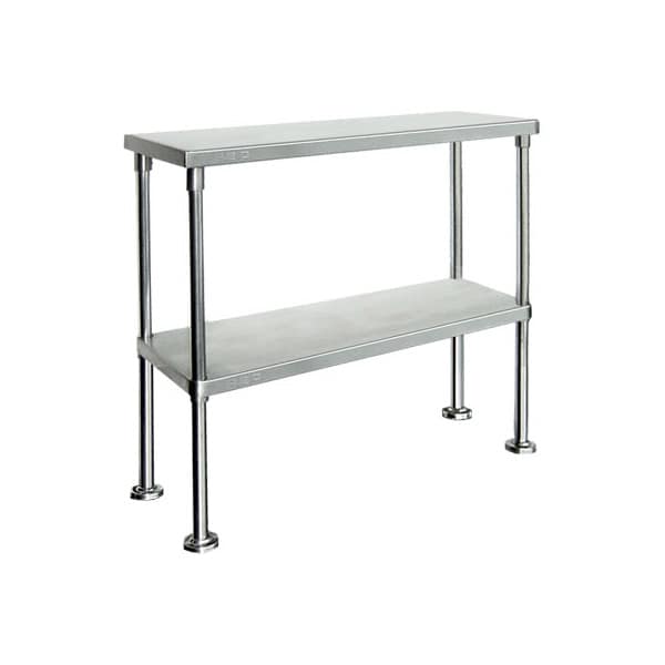 FED WBO2-1200 stainless steel double tier workbench overshelf 1200mm, 304 grade, commercial kitchen – Australia