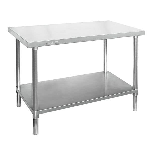 alt="Ex-Showroom 1200mm Stainless Steel Workbench - Affordable Prep Area
