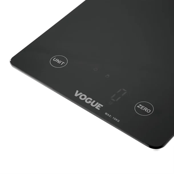 Vogue FS488 Digital Black Rectangular Scale – 10kg / 1g Accuracy - Image 3