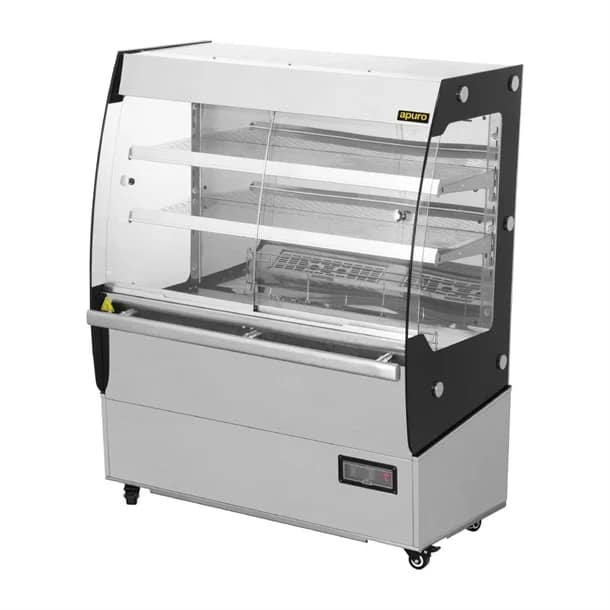 Apuro HW922-A Freestanding Heated Multideck – 200L, 1000mm - Image 3