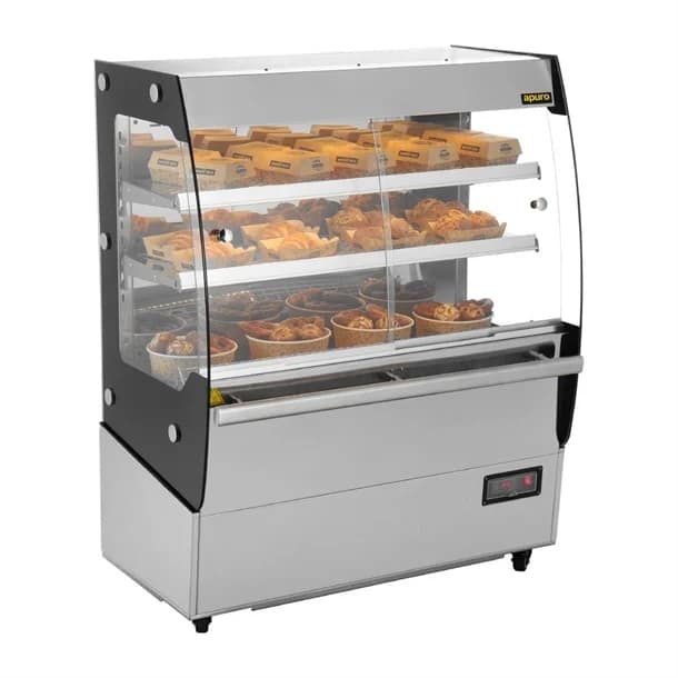 Apuro HW922-A Freestanding Heated Multideck – 200L, 1000mm - Image 4