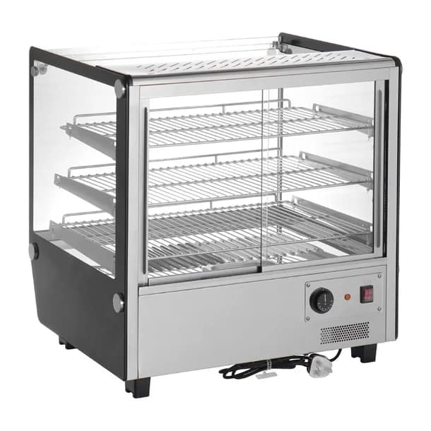 Apuro HW923-A 120L Square Countertop Heated Display Merchandiser – 678mm - Image 4