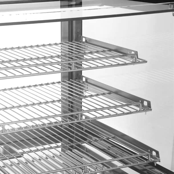 Apuro HW923-A 120L Square Countertop Heated Display Merchandiser – 678mm - Image 5