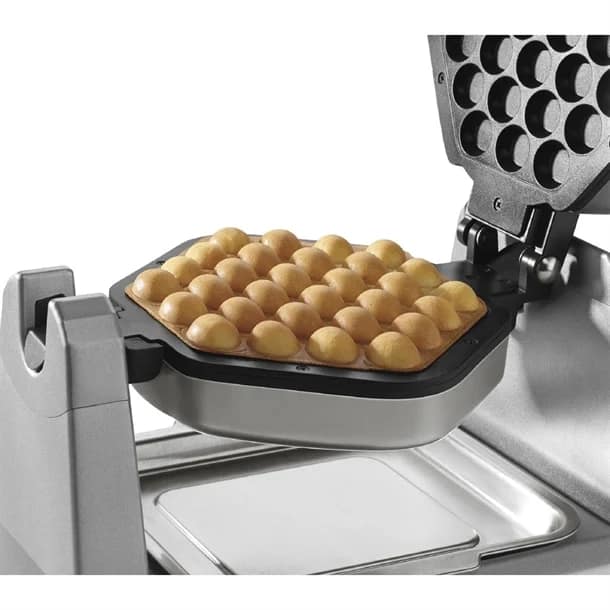 Waring DK079 Bubble Waffle Maker – Rotary Plates, 25 Waffles/Hour, 240V - Image 4
