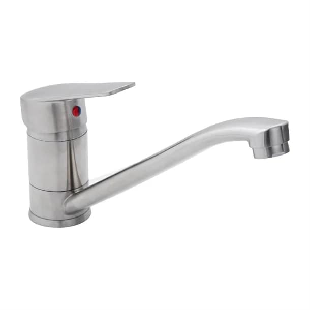 3monkeez Extended Reach Swivel Mixer Tap, 4.5L/min, Stainless Steel, WELS 6-Star