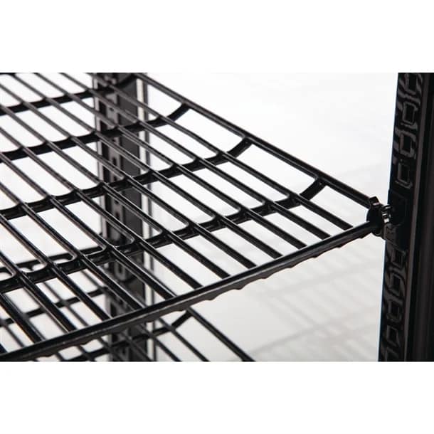 Polar DP289-A C-Series Curved Door Display Fridge – 235L, Black - Image 5