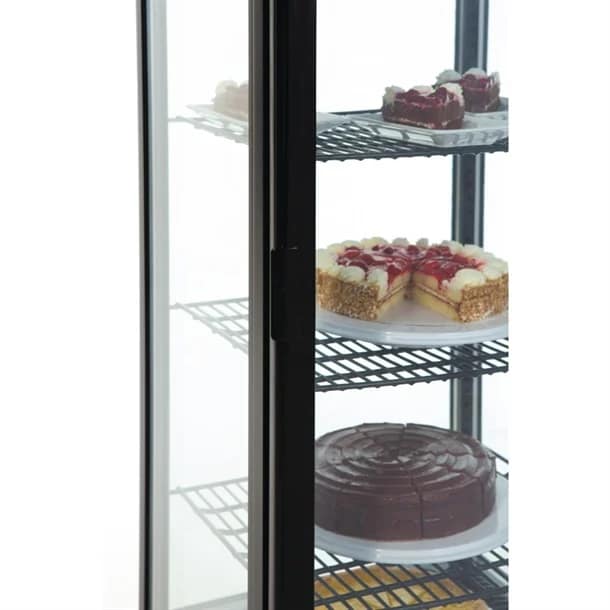 Polar DP289-A C-Series Curved Door Display Fridge – 235L, Black - Image 8