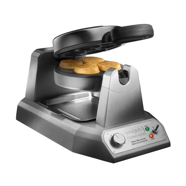 Waring CH996 Mini Belgian Waffle Maker – 100 Waffles/hr, Rotary Design, 1.2kW - Image 7
