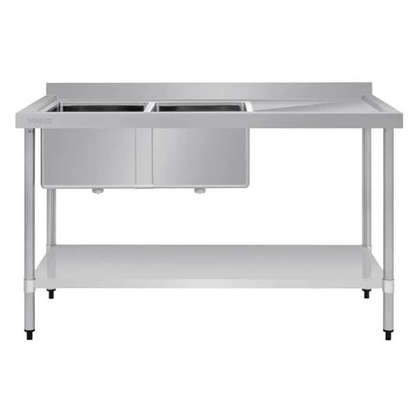 Vogue HC904 Double Bowl Sink R/H Drainer – 1500mm, Stainless Steel - Image 7