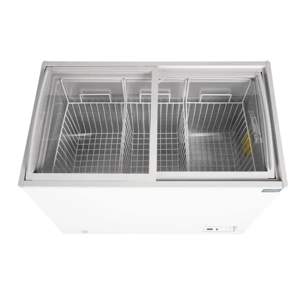 Polar GM499-A G-Series Display Chest Freezer – 270L Glass Top | Commercial - Image 4