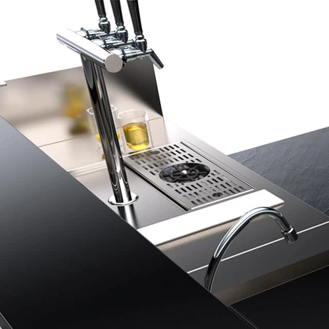 Simply Stainless SBM.BS.GR.6.0950 Beer Station with Glass Rinser – 950×600mm - Image 3