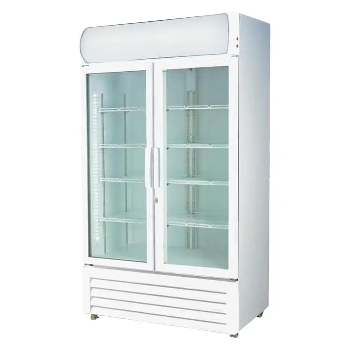 Thermaster LG-1000P: Ultimate 1000L White Beverage Display Commercial Fridge