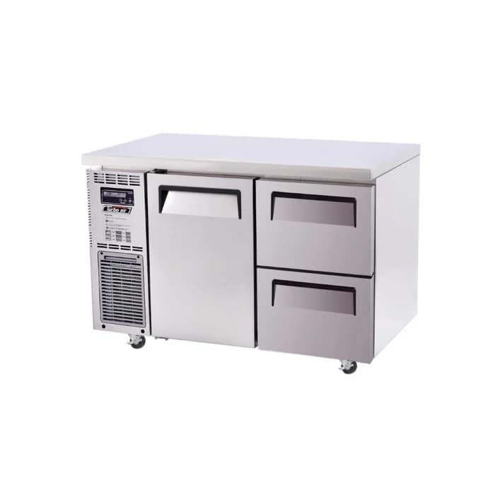 Turbo Air KUF12-2D-2-N undercounter freezer 2 drawers 1 door, 311L, 1200×700×1000mm, 400W R-290 – commercial kitchen, Australia