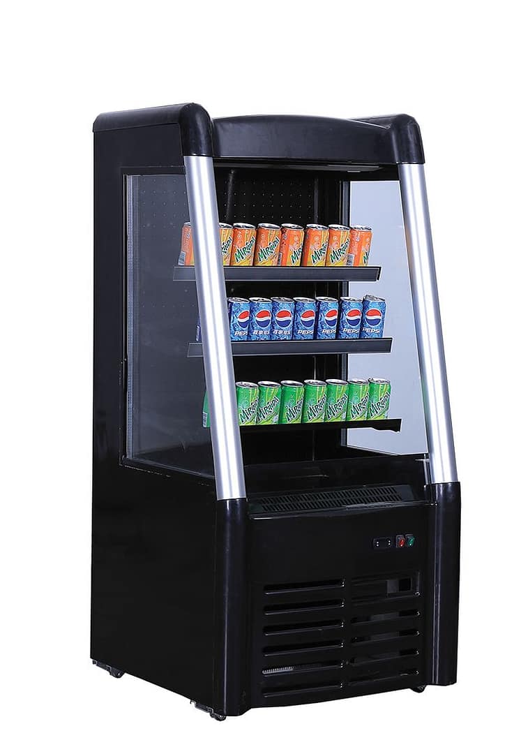 Ex-Showroom Bonvue Free Standing Open Drink Fridge BLF-706 - Used commercial display