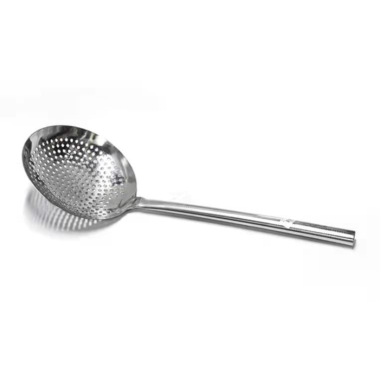 Kitchen Knock 220mm Perforated Skimmer – Stainless Steel, Long Reach