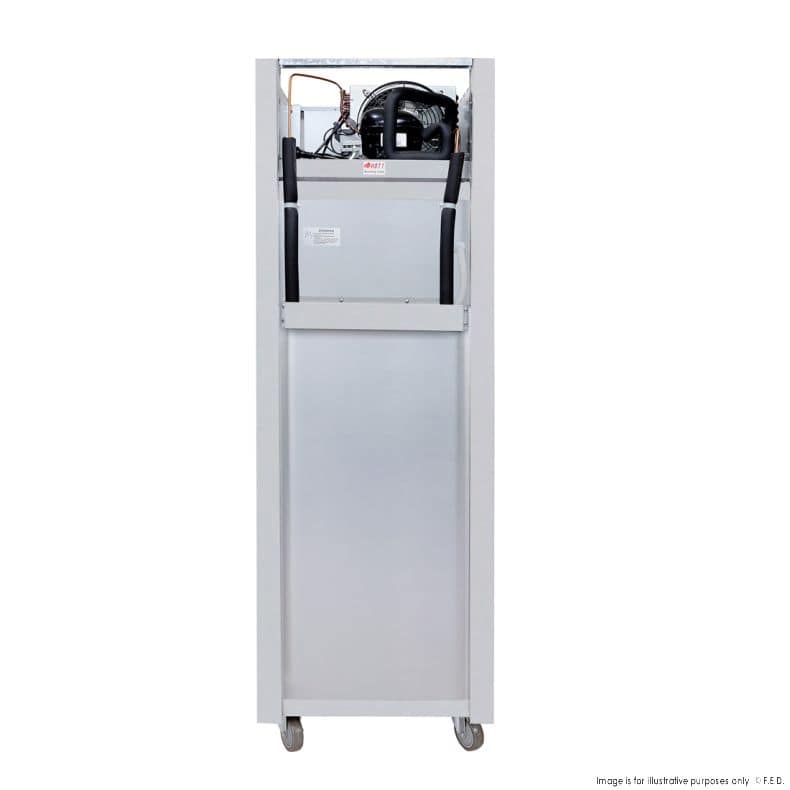 Thermaster SUFG500 Single Glass Door Display Freezer – 500L, Stainless Steel, -22°C to -18°C - Image 6