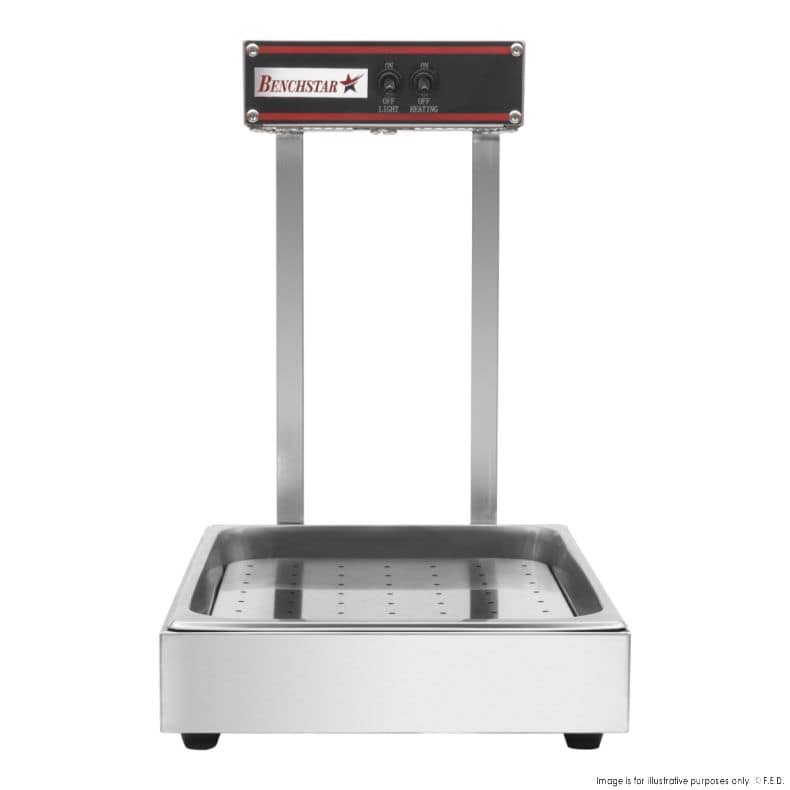 Benchstar DH-310E Stainless Steel Chip Warmer – 1/1 GN Pan - Image 5