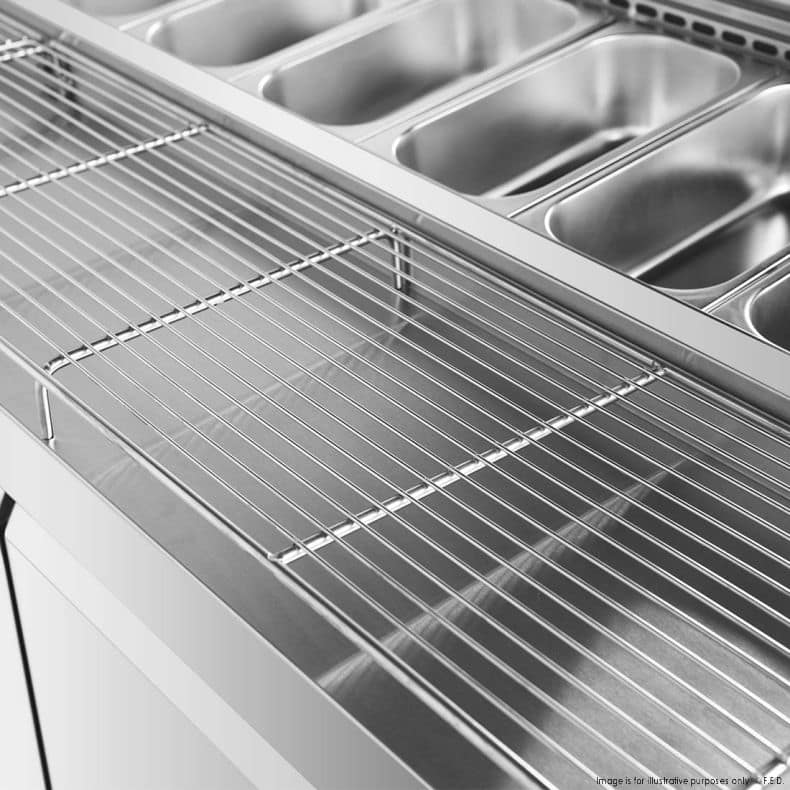 Thermaster PWB200 Three-Door Deluxe Pizza Prep Bench – 2000 mm - Image 7