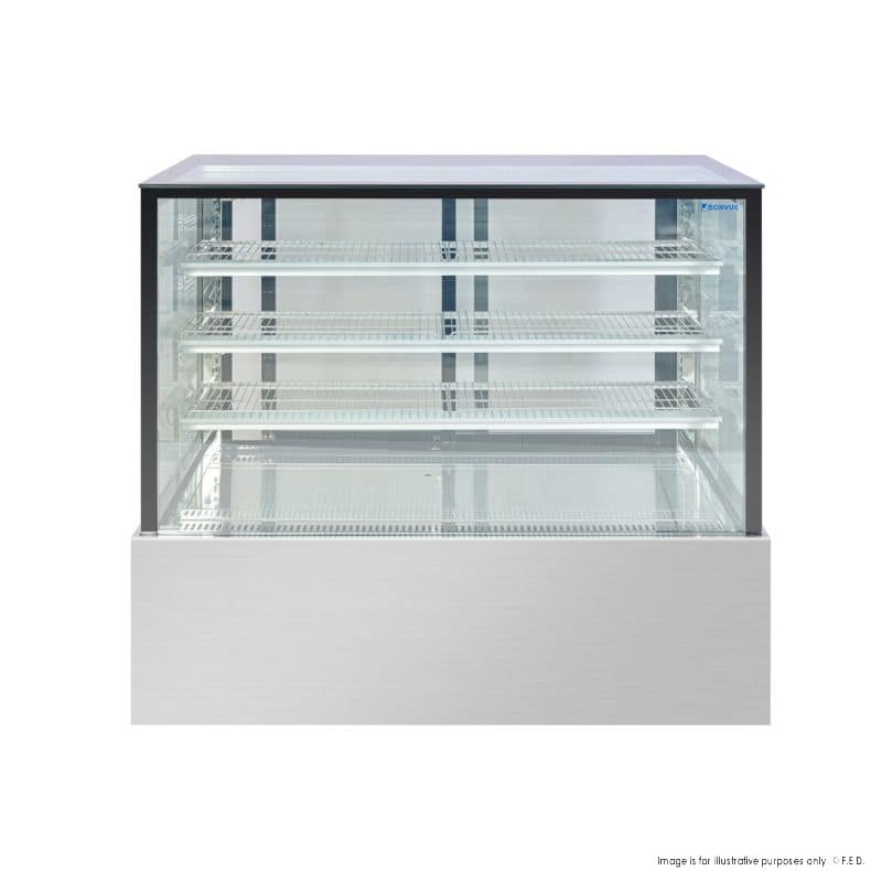 Bonvue SL840V Chilled Food Display | 570L Triple Glass Showcase - Image 7