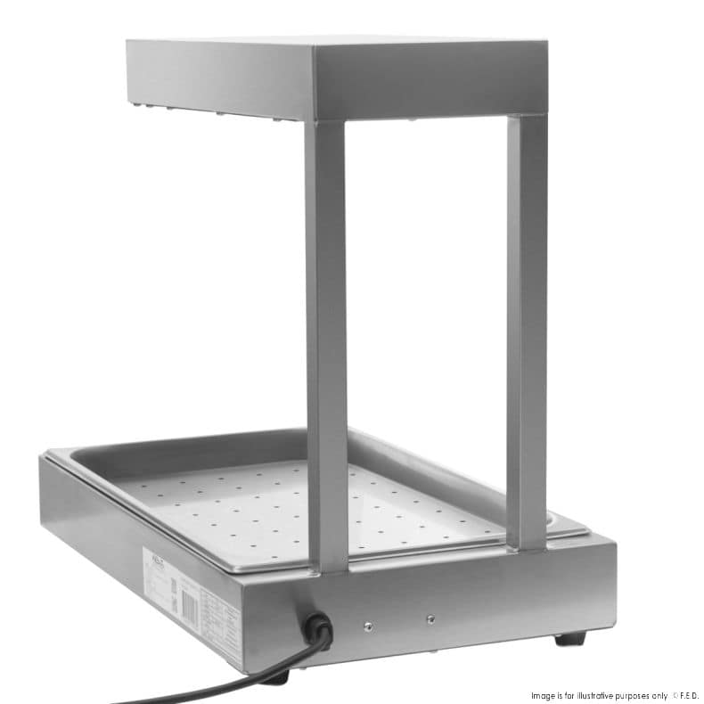 Benchstar DH-310E Stainless Steel Chip Warmer – 1/1 GN Pan - Image 4