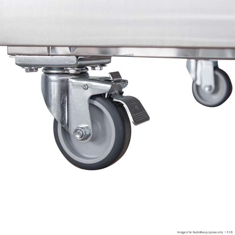 FED-X XURC1410S2V Four Door Stainless Upright Fridge – 1410L, Fan Forced - Image 3