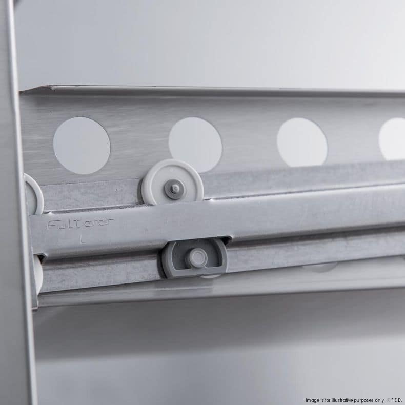 FED-X XGNS1300-6D 6 Drawer Workbench Fridge – 368L, GN Compatible, R290 - Image 5