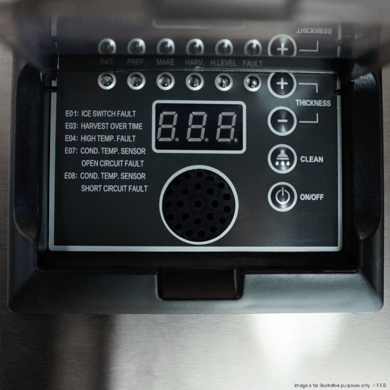 Blizzard SN-25C Underbench Ice Maker – 25Kg/Day, Bullet Ice, Stainless Steel - Image 4