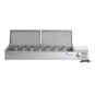 FED-X Salad Bench with Stainless Steel Lids - XVRX1800-380S