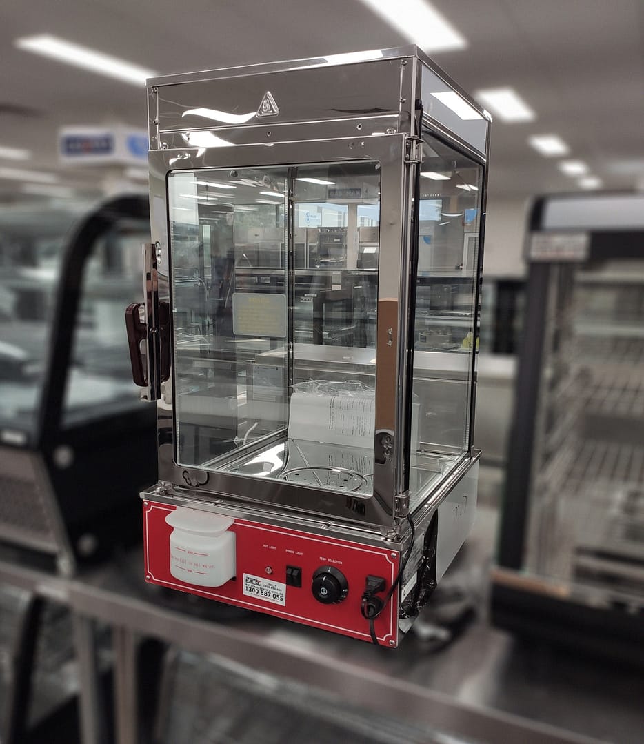 Benchstar MME-500H-S Steamer Display Cabinet – 1.2kW, Double-Glazed, 380mm Wide - Image 2