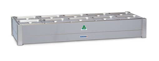 Roband BM24A Hot Bain Marie with 8 x 1/2 100mm Deep Gastronorm Pans & Lids