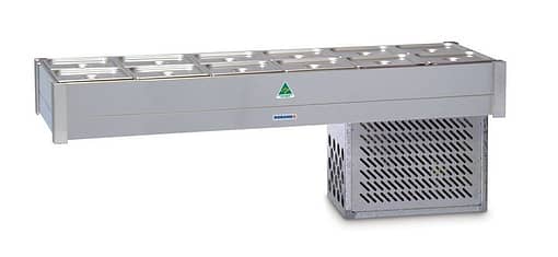 Roband BR26 Cold Bain Marie, 2 rows 6 x 1/2 size pans