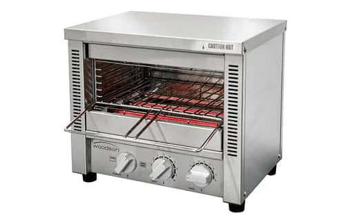 Woodson Toaster Griller W.GTQI4.CUB - Compact 4-Slice Commercial Griller