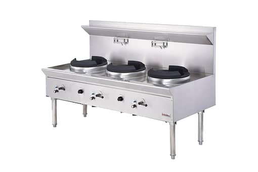 Kenna Tri-Fire Essence Wok Station - 3 Burners, Heavy Duty