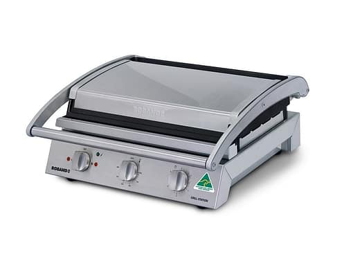 Roband GSA815ST Grill Station - 8 Slice, Smooth Plate, Manual Timer