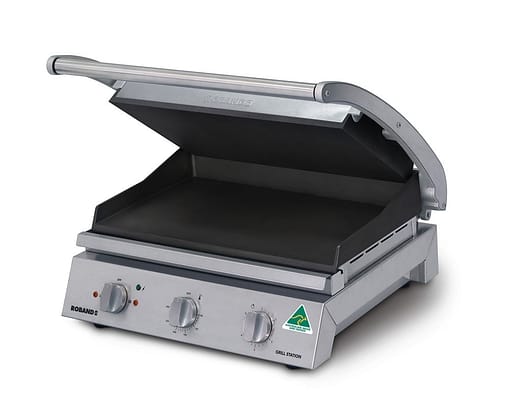 Roband GSA810ST Grill Station - 8 Slices Smooth Plates | Teflon coated