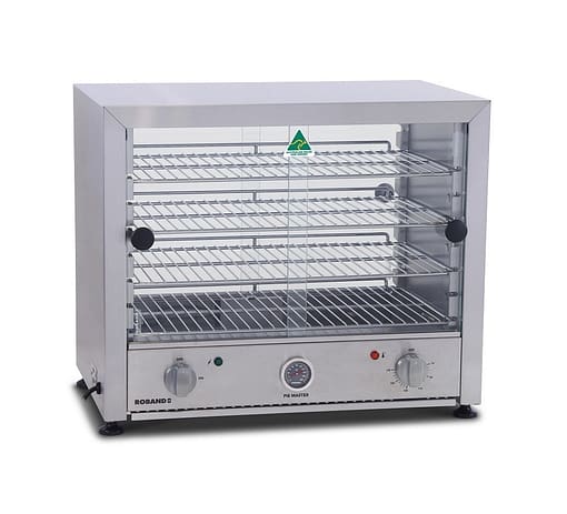 Roband PM50G Pie Master Pie Warmer - Glass Doors Both Sides, 50 Pies
