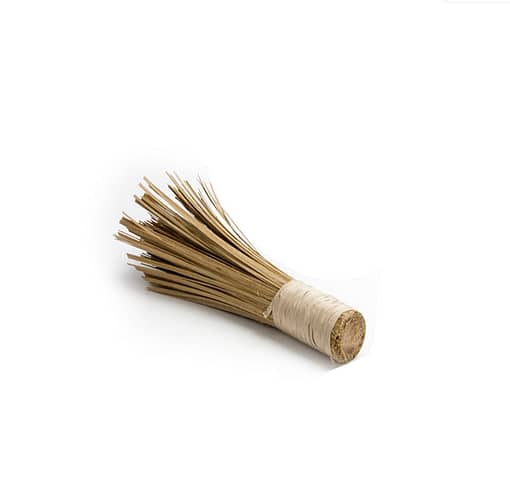 wok brush, bamboo brush slanted 000908