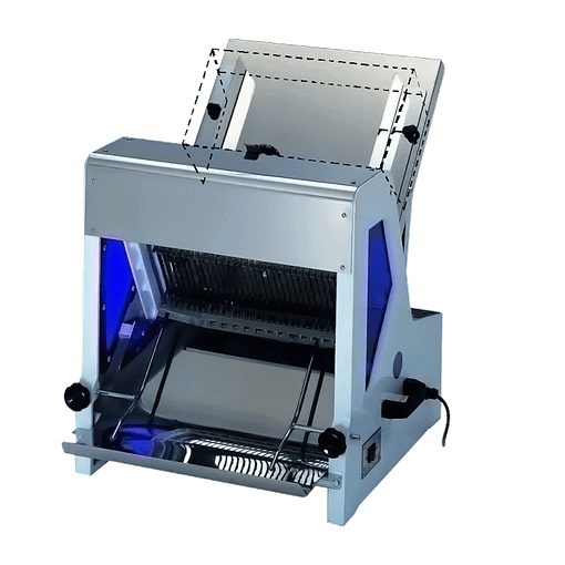Yasaki JSL-31M Bench-Mounted Bread Slicer - Adjustable Slice Thickness