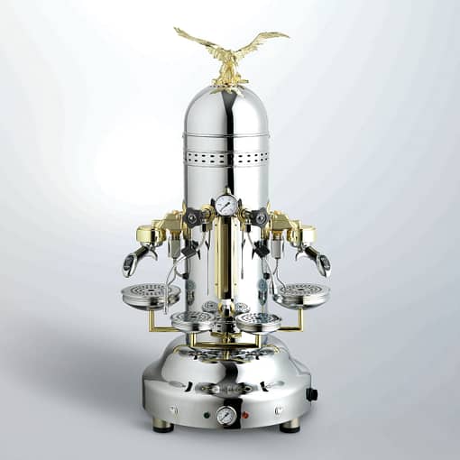 Bezzera Silver Classic Espresso Machine - 2 Group, Vintage Style BZEAGLEC2E
