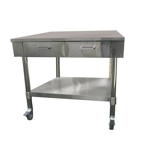 FED SWBD7-2 Stainless Steel Work Bench with Drawers & Undershelf