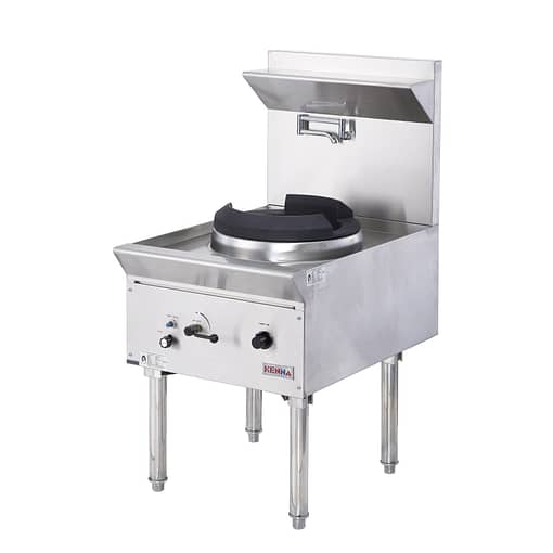 Kenna Single Wok Station - 304 Stainless, Compact & Efficient