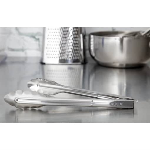Vogue Catering Tongs St/St - 240mm 9 1/2"
