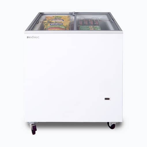 Bromic CF0200FTFG-NR Display Freezer Chest – 191L Flat Glass Top, 8-Star Energy Rated
