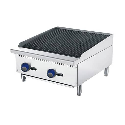 CookRite 610mm Commercial Char Rock Broiler - ATCB-24-NG