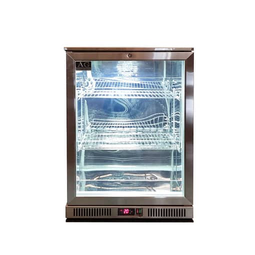 1 Hinged Door Bar Fridge Full Stainless Steel