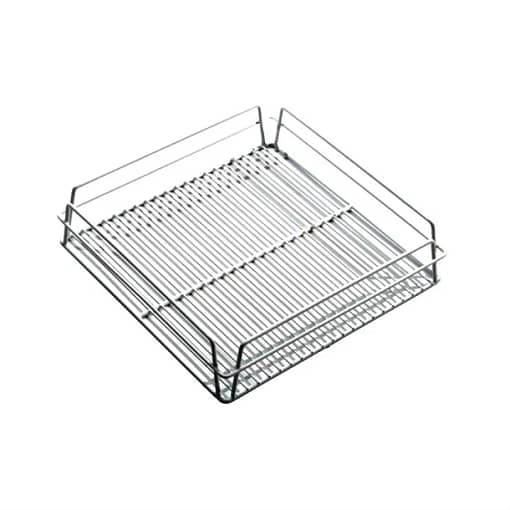 KH Glass Racks Baskets with Open Interior White 425(W)x 350(D)mm