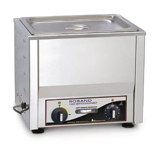 Roband BM1T Countertop Hot Bain Marie - 1 x 1/2 Pan, Stainless Steel, 150mm Deep